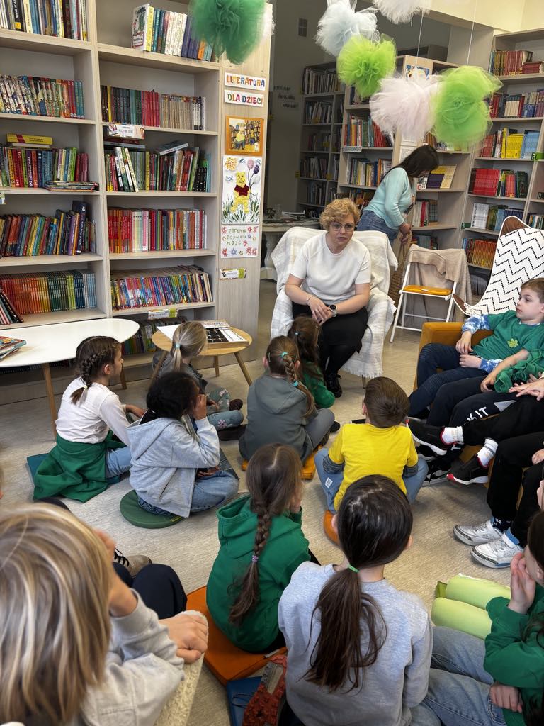 Spotkania autorskie z Małgorzatą Zwolińską w szkolnej bibliotece