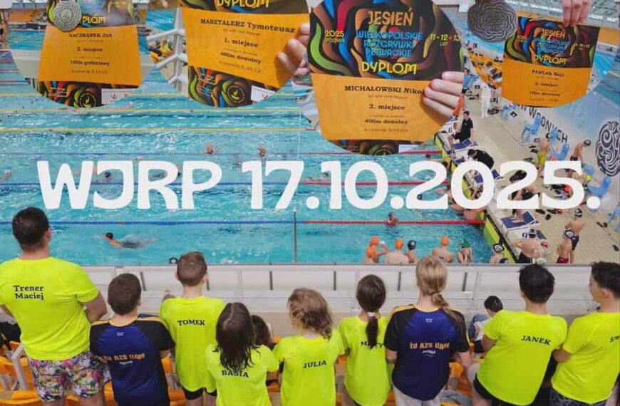 Wracamy z medalami z Wielkopolskich Jesiennych Rozgrywek Pływackich!