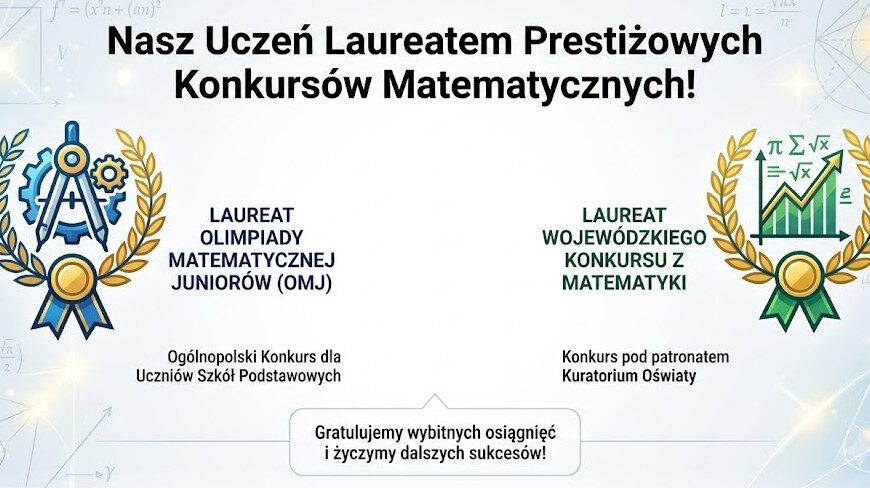 Z ogromną radością i dumą informujemy o wyjątkowym sukcesie naszego ucznia.