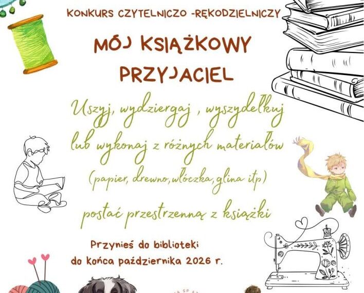 Konkurs czytelniczo-rękodzielniczy „Mój książkowy przyjaciel”